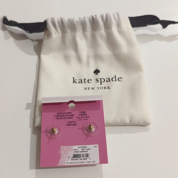 Kate spade black diamond earrings - Picture 3 of 3